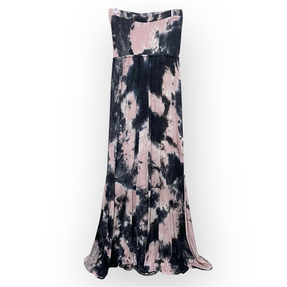 Venus tie dye maxi strapless dress size XS oversized, nwt